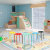 Set of 6 Portable Plastic Stack Stools-Multicolor - Gallery View 1 of 11