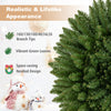Set of 6 unlit artificial Christmas wreaths with vibrant green leaves and realistic appearance for versatile holiday decor.