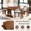 Sherpa dining chairs set of 2 with rubber wood legs, featuring round backrests and soft cushions for comfort.