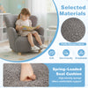 Comfy Sherpa kids armchair with solid rubber wood legs, ergonomic design for toddlers aged 3+, perfect for playrooms.