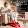 Shiatsu foot massager with 2-level heat, air compression, and LCD control for personalized comfort and relaxation.