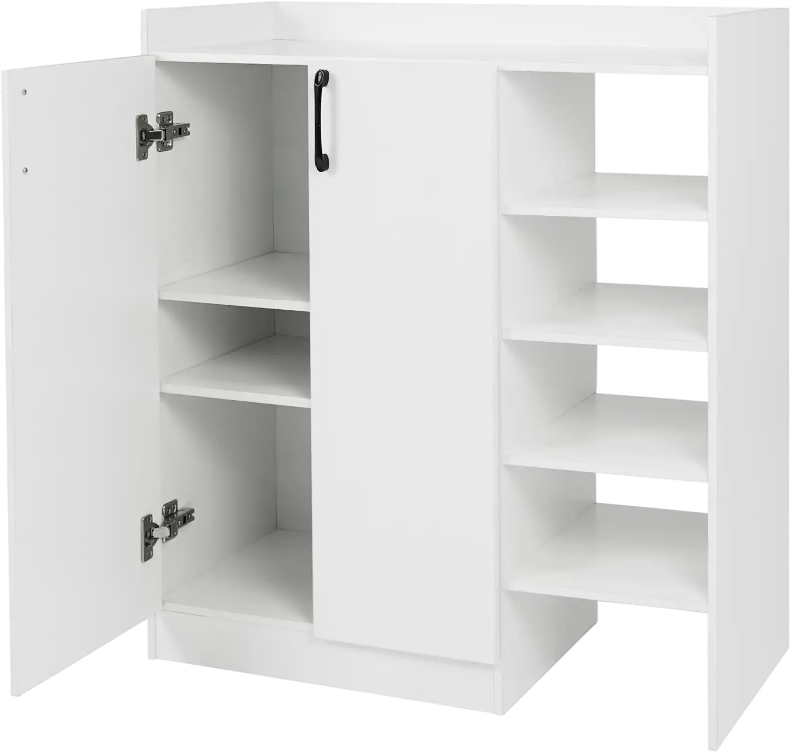 Costway 2-Door Shoe Storage Cabinet Organizer w/ Adjustable Shelves 50990516 New