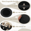 Close-up of the 8 cubbies shoe organizer in black, featuring non-slip foot pads and a wide cabinet top for stability.