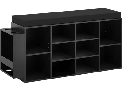 Costway Entryway Shoe Storage Bench Organizer w/ Umbrella Stand 10-Cubby 32299937 New