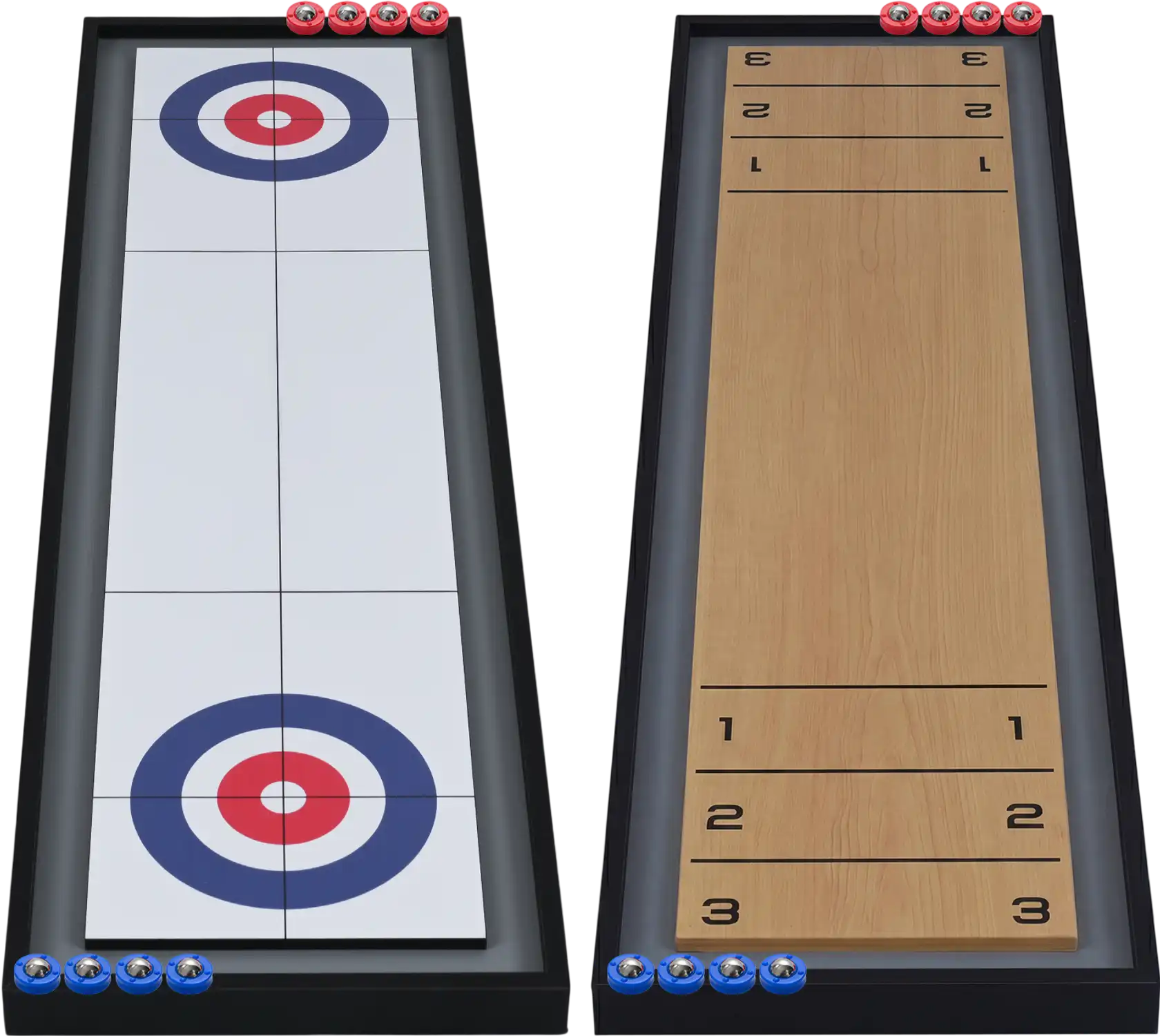 Costway 2-in-1 Portable Tabletop Shuffleboard Curling Board Game 82312273 New