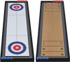 Shuffleboard and Curling 2 in 1 Board Game Portable 2-Sided Tabletop Shuffle Board Game