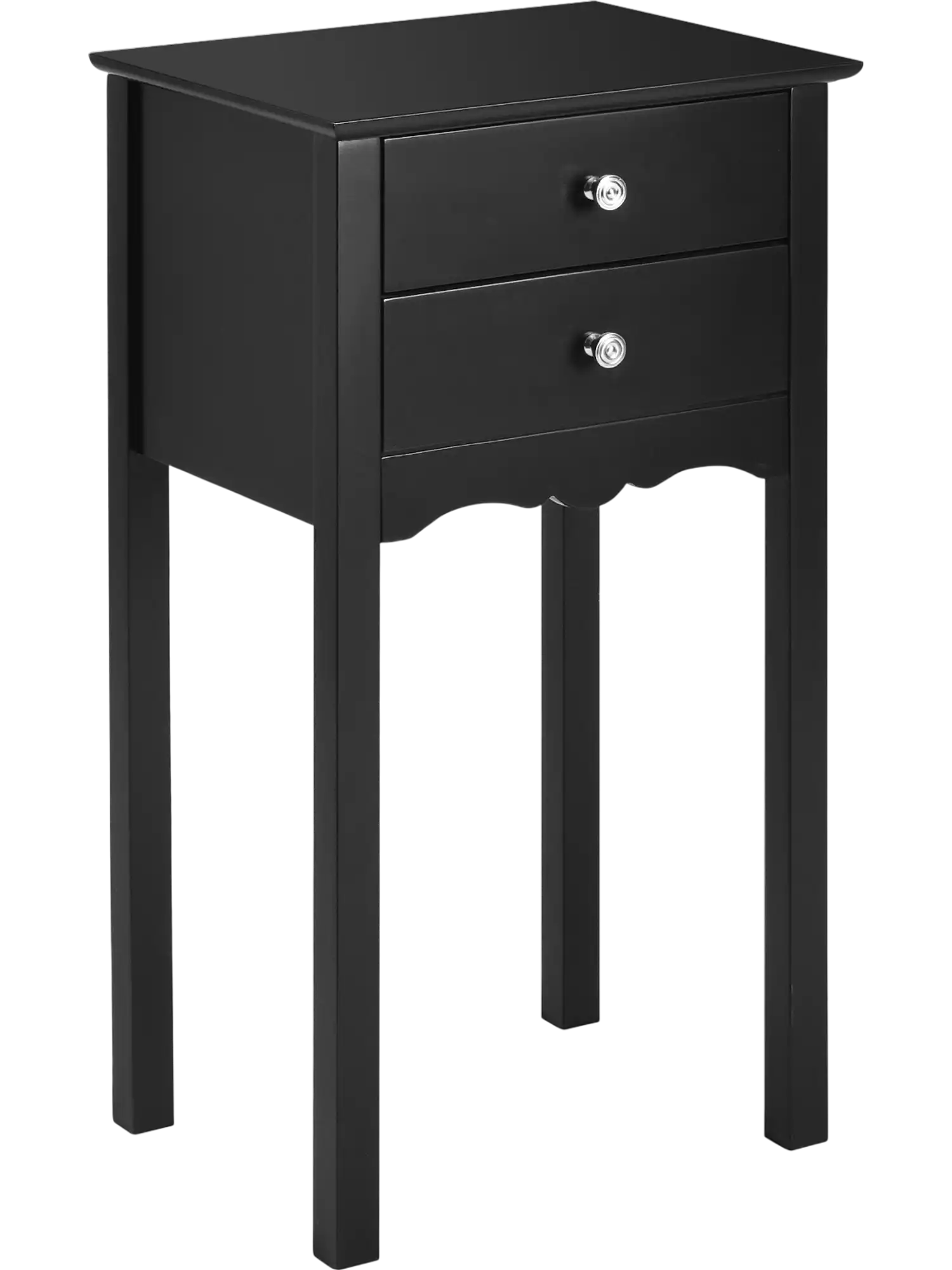 Costway Vintage Side End Table 2 Storage Drawers 31089762 New