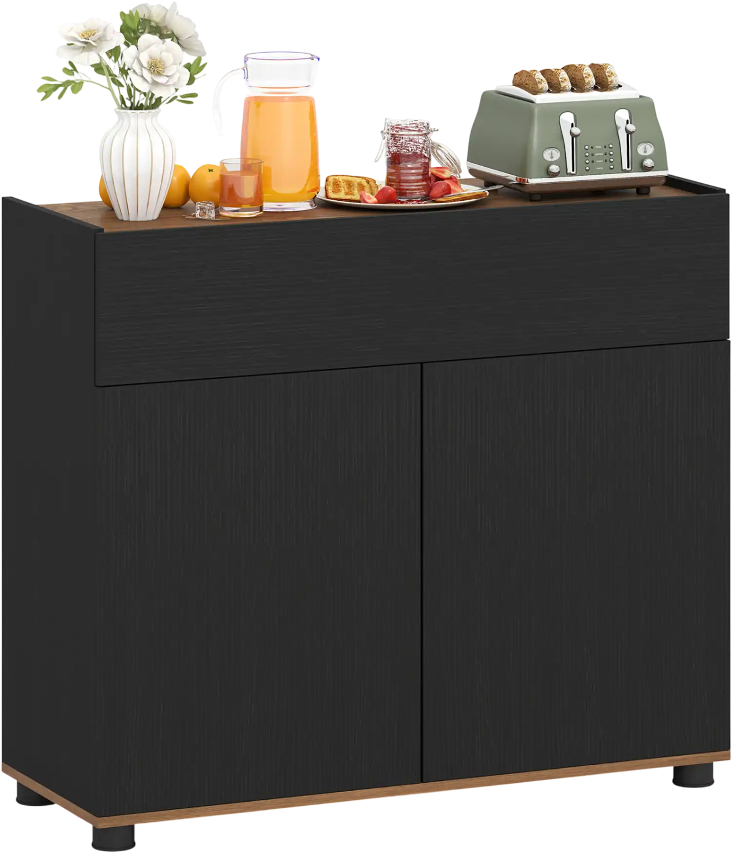 Costway Sideboard Buffet Storage Cabinet 44387198 New