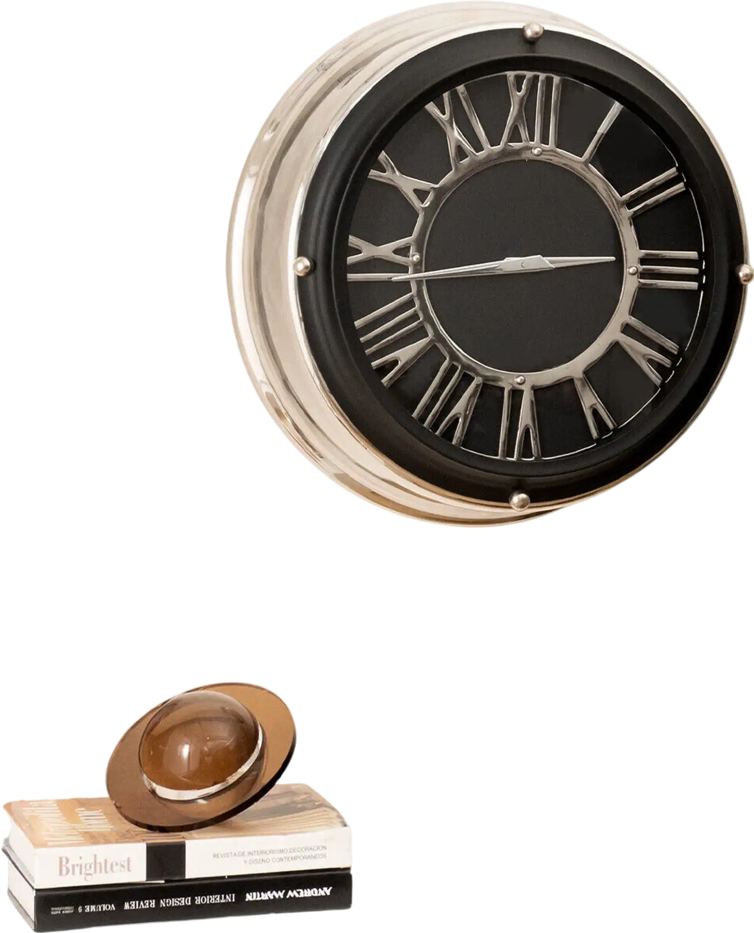 Costway Silent Wall Clock Silver Frame 13.5/17.5