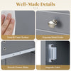 Close-up of the Single Door Bathroom Cabinet in gray, showcasing easy-to-clean surface and smooth drawer slides.