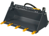 44" 4-In-1 Combo Mini Skid Steer Bucket Attachment With Quick Attach,  Universal Mount