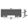 Adjustable Skid Steer Crane Jib Attachment, Manual Telescopic Manual Telescoping 6 FT - 10 FT, 5000 lbs Max Capacity, SSCJ50