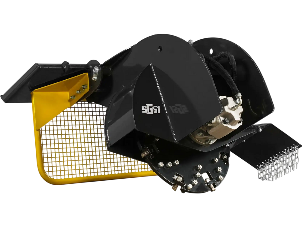 Stump Grinder Attachment for Skid Steer Loader With 34 Carbide Teeth, 18-23 GPM, SG61