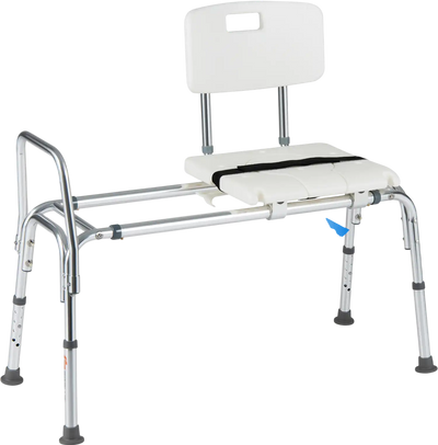Costway Sliding Tub Transfer Bench Shower Chair Disabled Elderly 99263081 New