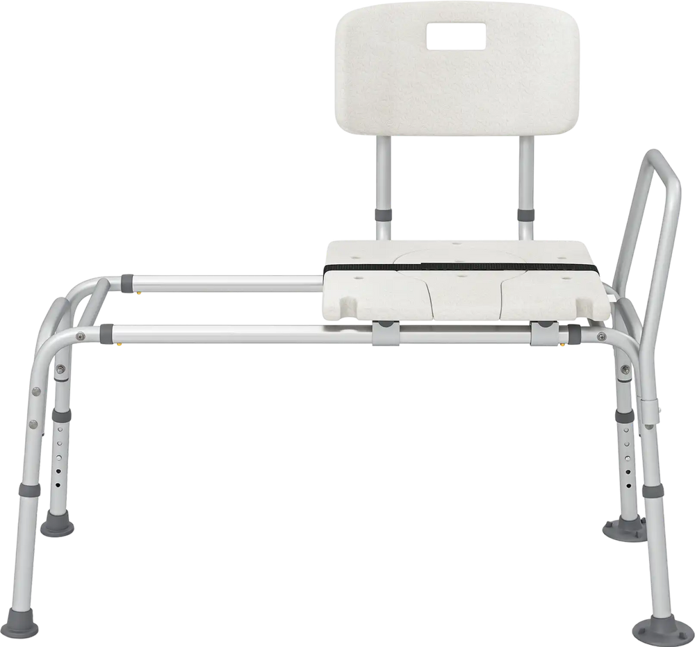 Sliding Tub Transfer Bench with Extra-Wide Seat for Elderly and Disabled