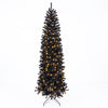 Slim Pencil Hinged Christmas Tree with Branch Tips and 8  Lighting Modes-8 FT - Gallery View 1 of 1