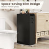Small Bathroom Storage Cabinet 4-Tier with Slide Out Drawers on Casters - Gallery View 7 of 10