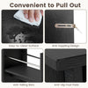 Small Bathroom Storage Cabinet 4-Tier with Slide Out Drawers on Casters - Gallery View 10 of 10