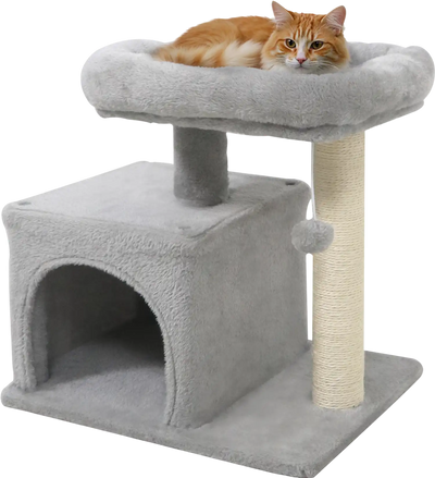 Costway Small Cat Tree Large Padded Plush Perch Indoor Cats 80533092 New