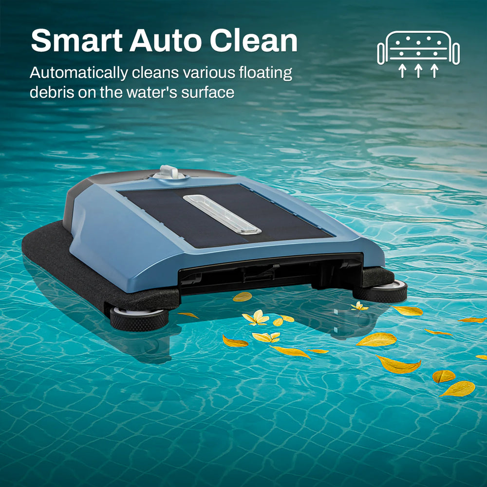 Instapark Betta Flex Robotic Pool Skimmer Solar-Powered Cordless 2,400 sq. ft. Coverage New