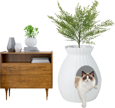 Costway Smart Plant Cat Litter Box Electronic Odor Removal Sterilization 72164958 New