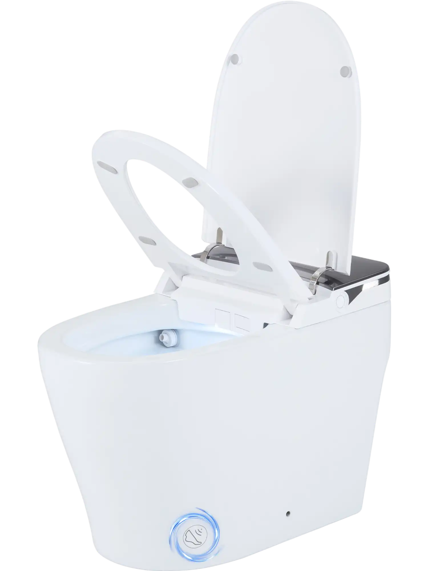 Costway Smart Toilet Built-In Bidet ADA Height Auto Flush Heated Seat Remote 70716749 New