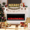 Smart WiFi Electric Fireplace Wall Mounted & Recessed 750W/1500W Heater-50 Inch - Gallery View 1 of 11