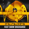 48" 3 Point PTO Snow Blower 24" Impeller Diameter 360° Snow Chute (PTO Shaft Included with Slip Clutch),  20-45 HP,  TSB48