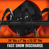 60" 3 Point PTO Snow Blower 24" Impeller Diameter 360° Snow Chute (PTO Shaft Included with Slip Clutch),  25-65 HP,  TSB60T