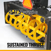 72" 3 Point PTO Snow Blower 24" Impeller Diameter 360° Snow Chute (PTO Shaft Included with Slip Clutch),  30-75 HP,  TSB72