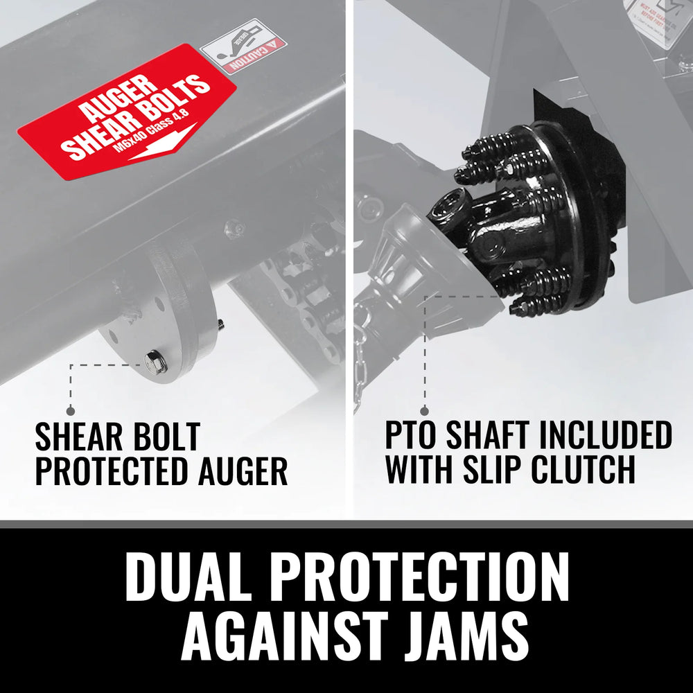 60" 3 Point PTO Snow Blower 24" Impeller Diameter 360° Snow Chute (PTO Shaft Included with Slip Clutch),  25-65 HP,  TSB60