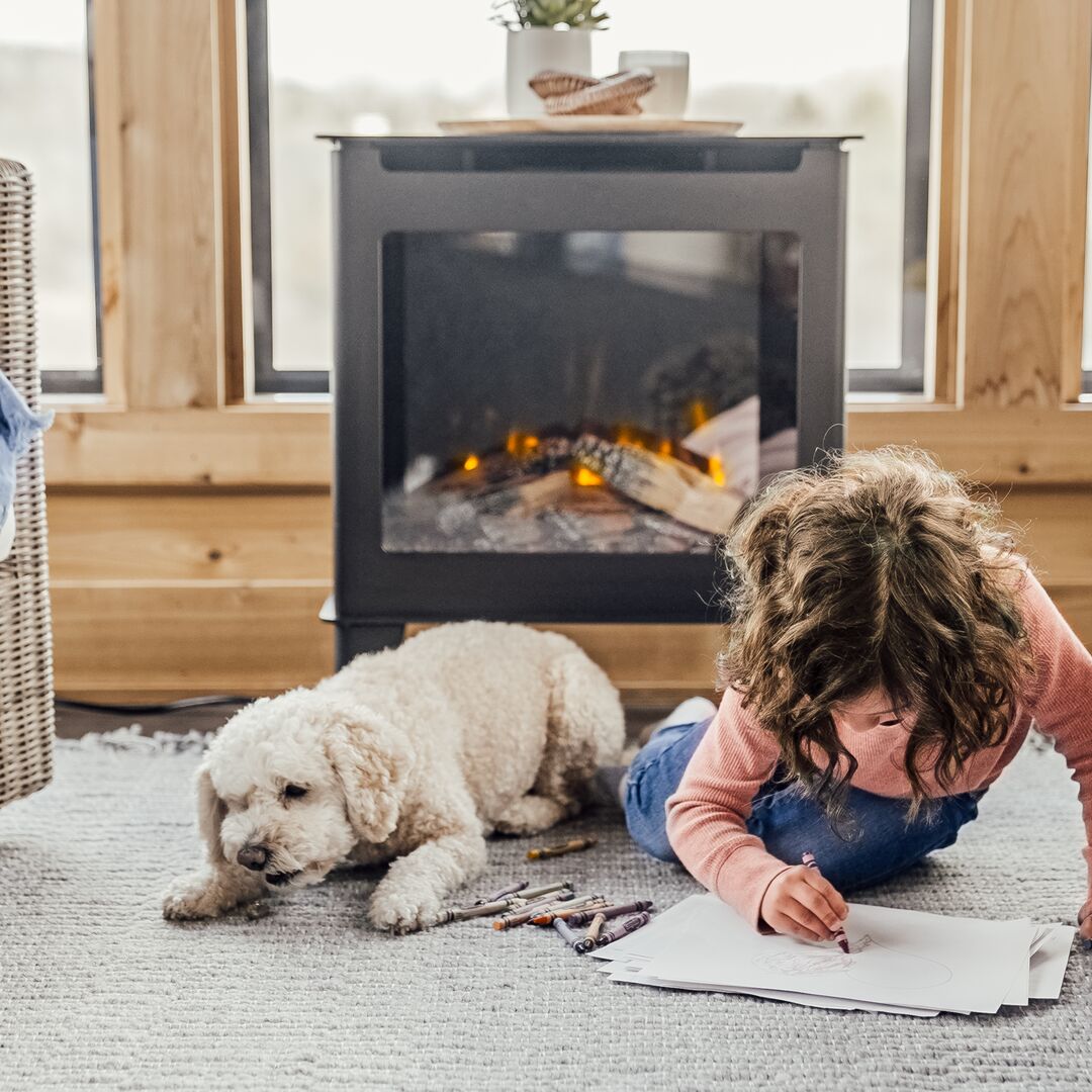 Forge & Flame Fuzion-EX Electric Fireplace 5000 BTU Heat