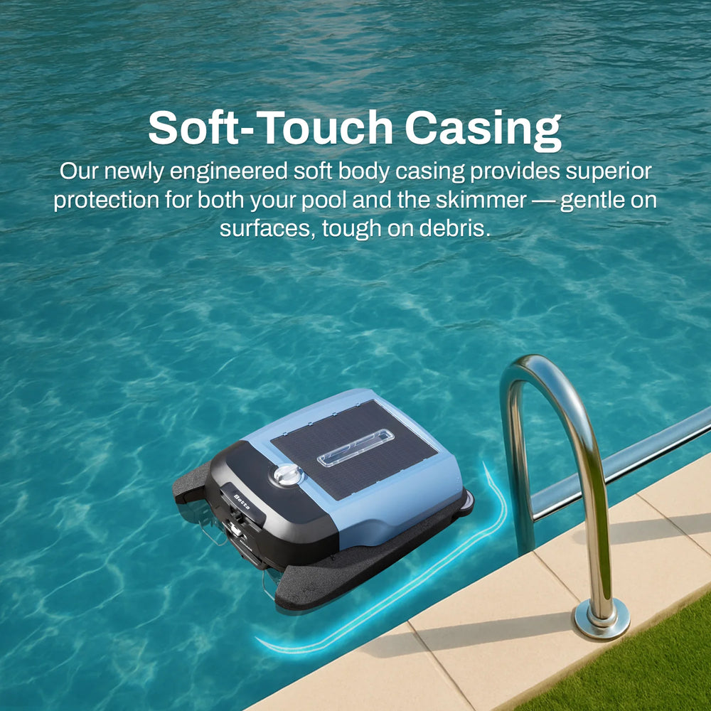 Instapark Betta Flex Robotic Pool Skimmer Solar-Powered Cordless 2,400 sq. ft. Coverage New