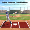 Softball pitching mat 10 x 3 feet with non-slip backing and inlaid lines for accurate training and practice.