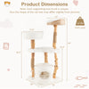 Solid wood cat tower with a hand-woven cattail basket, plush cushions, and jute rope scratching posts for indoor cats.