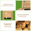 Solid wood compost bin featuring a lockable sliding door and premium gas rods for easy access and secure lifting.