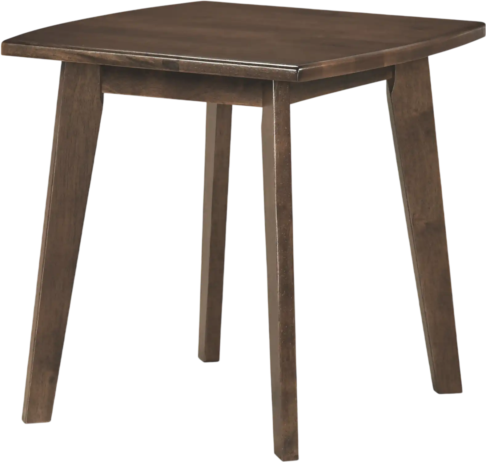 Costway Solid Wood Square Side End Table Curved Edge 16199324 New