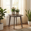 Square solid wood side table in walnut finish with curved edges, perfect for lamps and snacks in any living space.