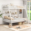 Space-saving Metal Slatted Bed Frame for Teens and Adults Noise-free No Box Spring Needed-White - Gallery View 1 of 11