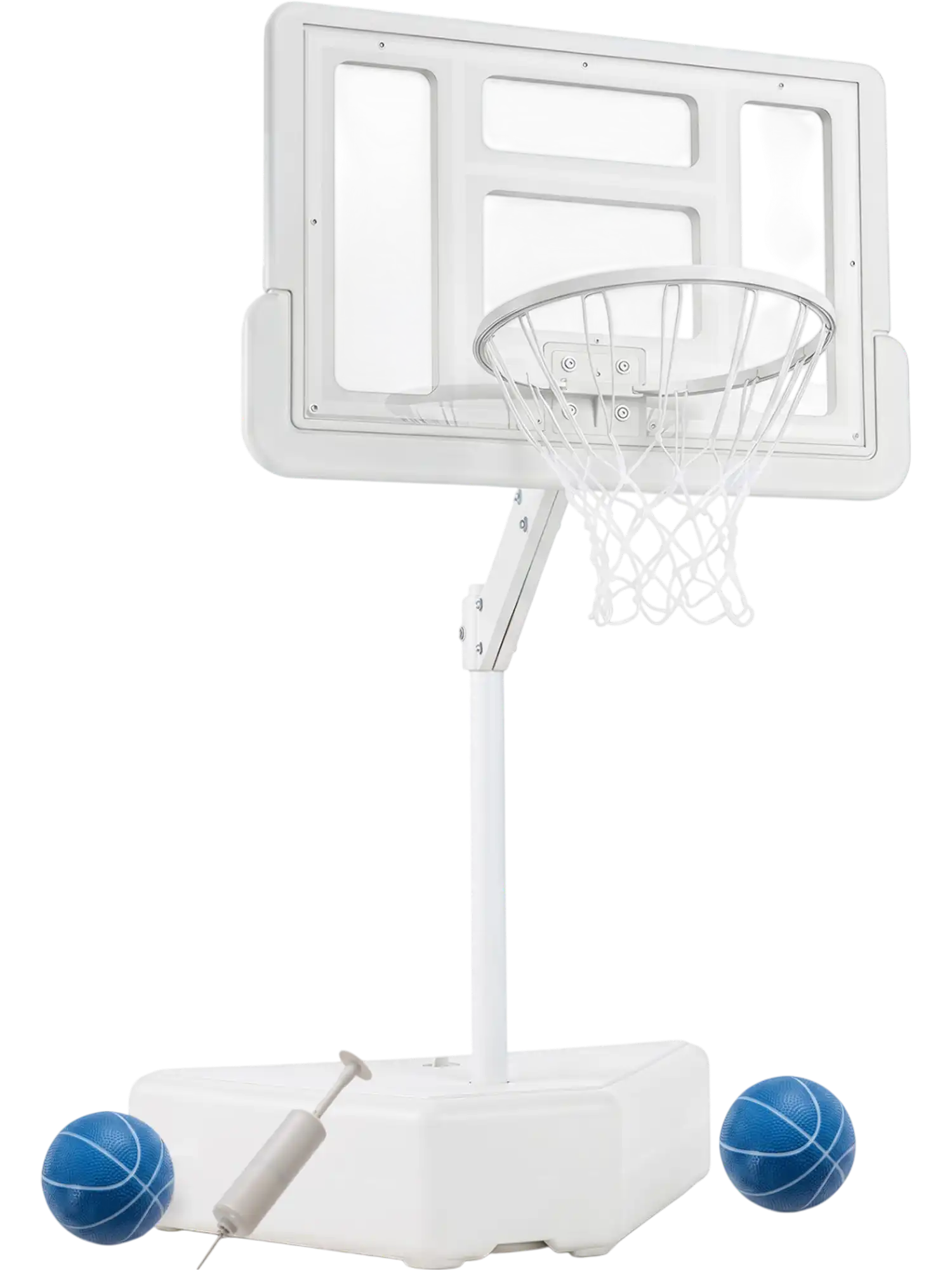 Costway Splash & Shoot Pool Basketball Hoop Adjustable Height 2 Balls Pump 42895738 New