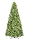 12 ft unlit artificial spruce fir Christmas tree with 7794 branch tips and a folding metal stand for versatile holiday decor.