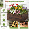 Square raised garden bed made of solid fir wood, 2' x 2', ideal for growing flowers and vegetables with high walls for.