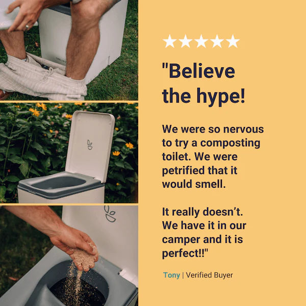 Trelino Evo L Portable Composting Toilet for Camping and Outdoors New