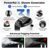 Portable steam sauna with 3L steam generator, stainless steel inner pot, and foldable chair for home relaxation.