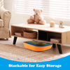 Multicolor non-slip stepping stones for kids, stackable design for easy storage, promoting balance and coordination.