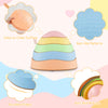 Colorful non-slip balance stones for kids, featuring rounded edges and an easy-to-clean surface, perfect for play and.