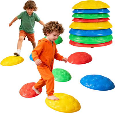 Costway Kids Stepping Stones 8-Pc Non-Slip Balance Sensory Toy Set 53072449 New