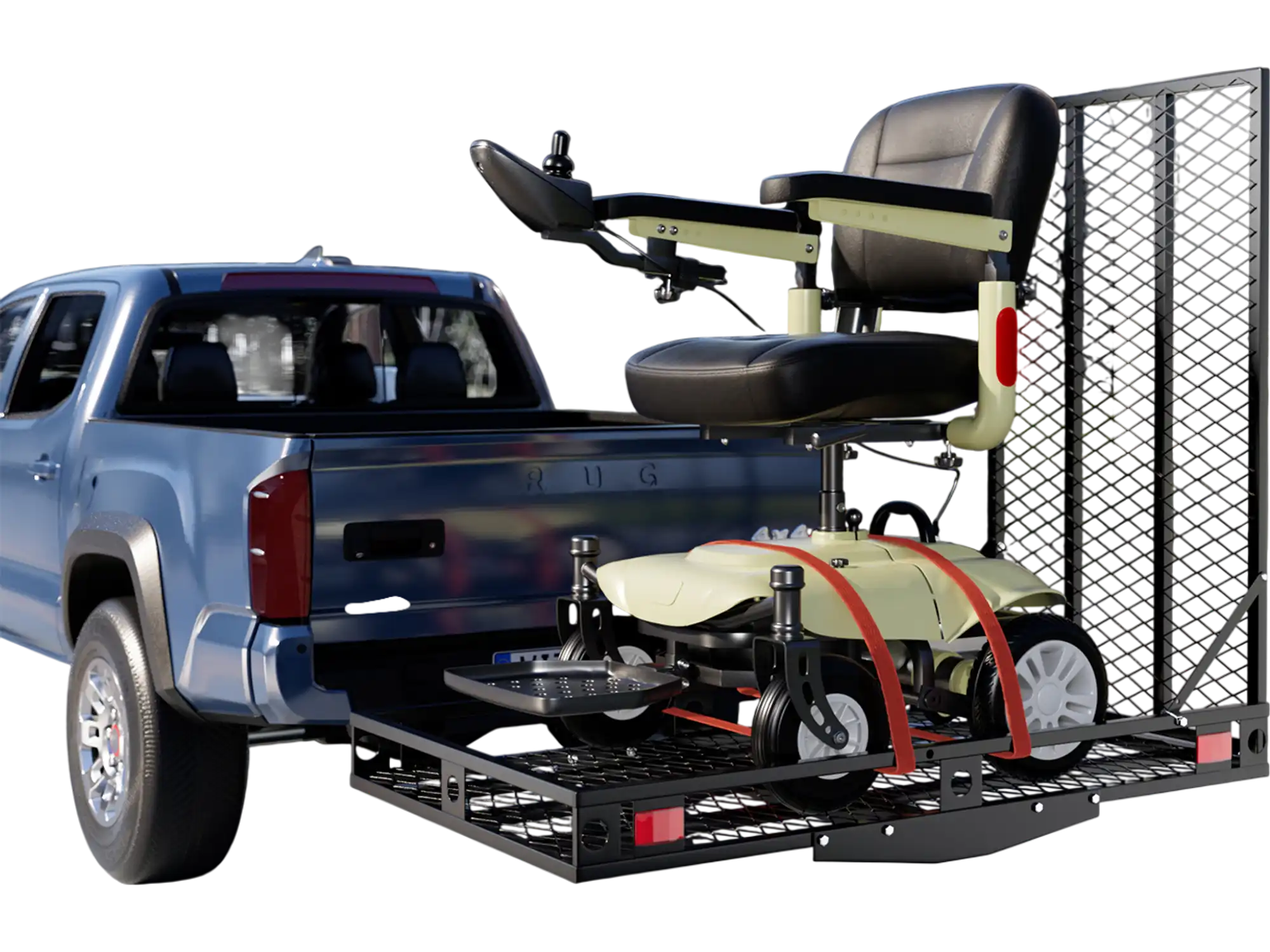 Costway Electric Wheelchair Hitch Carrier Mobility Ramp 74918206 New