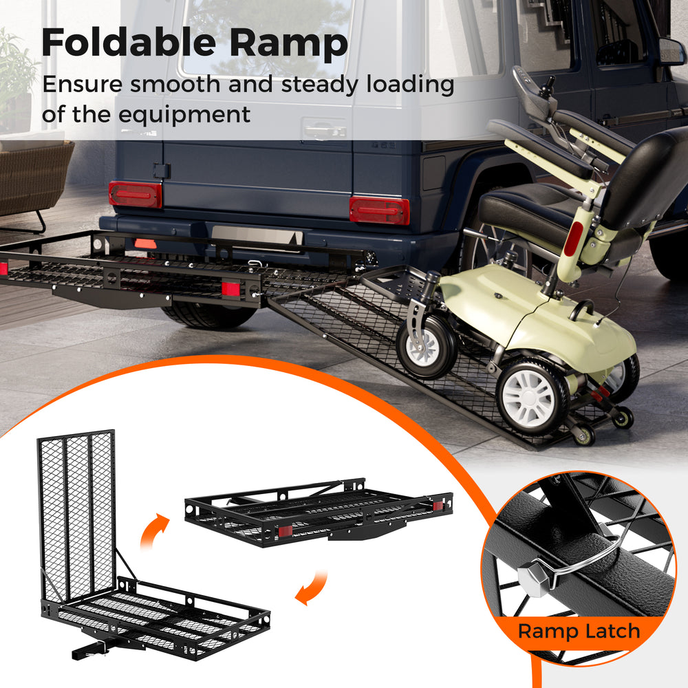 Strong Electric Wheelchair Hitch Carrier Mobility Ramp - Gallery View 8 of 9