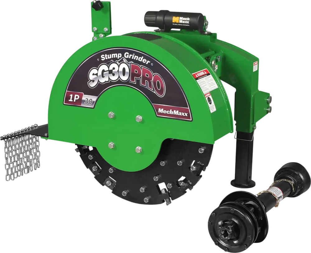 3-Point PTO Stump Grinder,  30 in Flywheel,  40-100HP,  with 44 Carbide Teeth (PTO Shaft Included with Slip Clutch),  SG30PRO